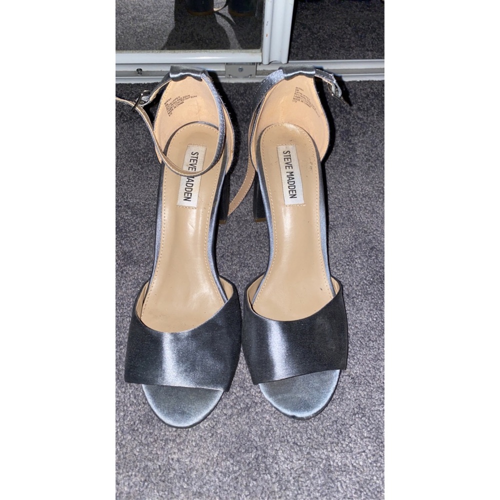 Steve Madden Satin Chunk Heel